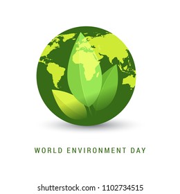 Illustration Of World environment Day Background.