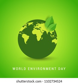 Illustration Of World environment Day Background.
