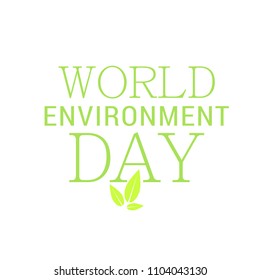 Illustration Of World environment Day Background.