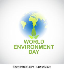 Illustration Of World environment Day Background.