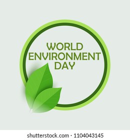 Illustration Of World environment Day Background.