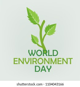 Illustration Of World environment Day Background.