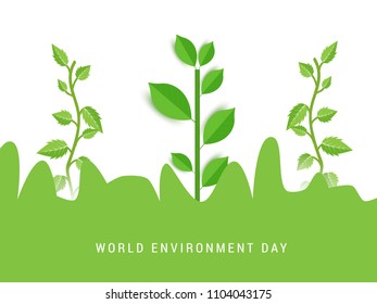 Illustration Of World environment Day Background.