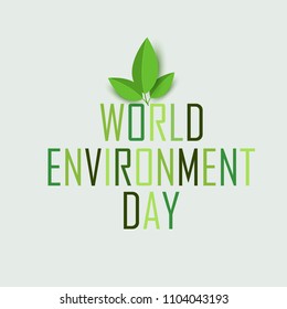 Illustration Of World environment Day Background.