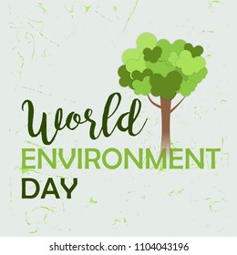Illustration Of World environment Day Background.