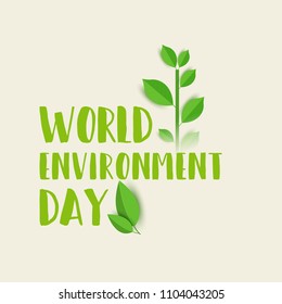 Illustration Of World environment Day Background.