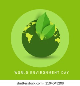 Illustration Of World environment Day Background.