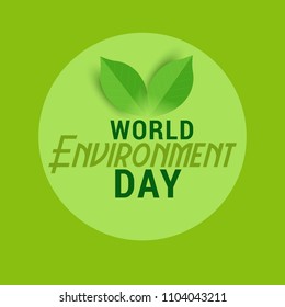 Illustration Of World environment Day Background.