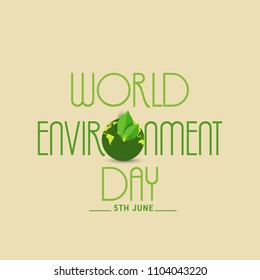 Illustration Of World environment Day Background.