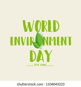 Illustration Of World environment Day Background.