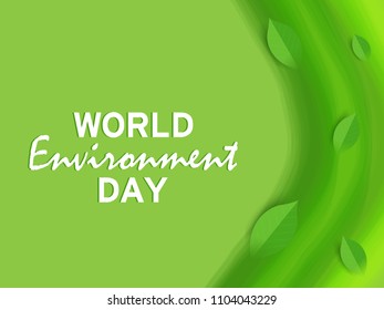 Illustration Of World environment Day Background.