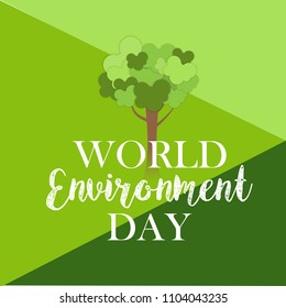 Illustration Of World environment Day Background.