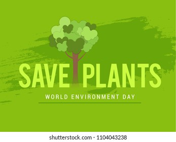 Illustration Of World environment Day Background.