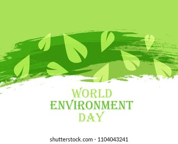 Illustration Of World environment Day Background.
