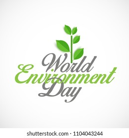 Illustration Of World environment Day Background.