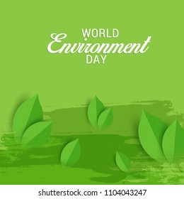 Illustration Of World environment Day Background.
