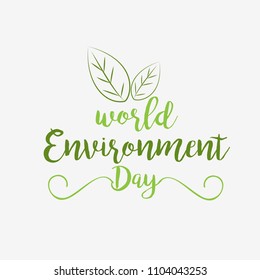 Illustration Of World environment Day Background.