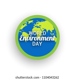 Illustration Of World environment Day Background.