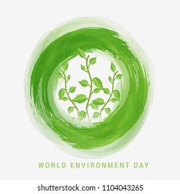 Illustration Of World environment Day Background.