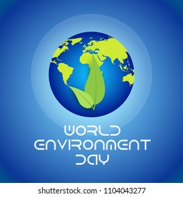 Illustration Of World environment Day Background.