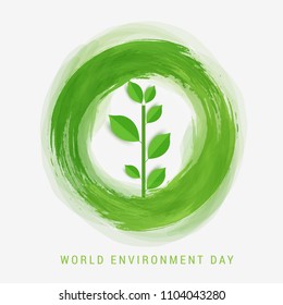Illustration Of World environment Day Background.
