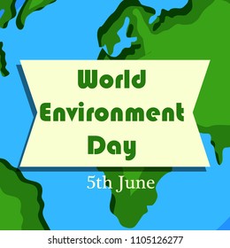 Illustration of World Environment Day background