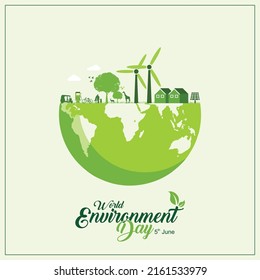 illustration of world Environment day concept