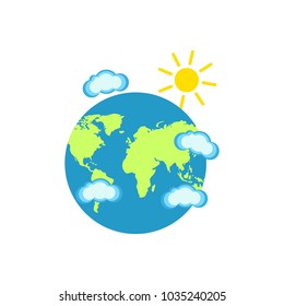 Illustration Of World Environment Day. Save our planet. Vector illustration