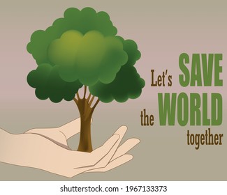 Illustration Of world environment day, vector 