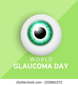 Illustration Of World Glaucoma Day Background.