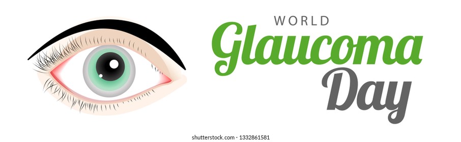 Illustration Of World Glaucoma Day Background.