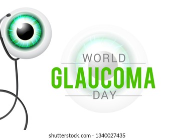 Illustration Of World Glaucoma Day Background.
