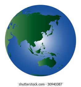 illustration of a world globe