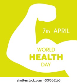 Illustration of World health day, 7 April vector.