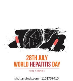 Illustration of World Hepatitis Day.