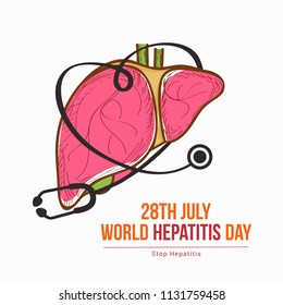 Illustration of World Hepatitis Day.