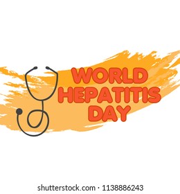 Illustration World Hepatitis Day Stock Vector (Royalty Free) 1138886243 ...