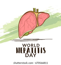 Illustration of World Hepatitis Day.