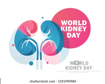 Illustration Of World Kidney Day Poster Or Banner Background. Illustration Of World Kidney Day Poster Or Banner Background.