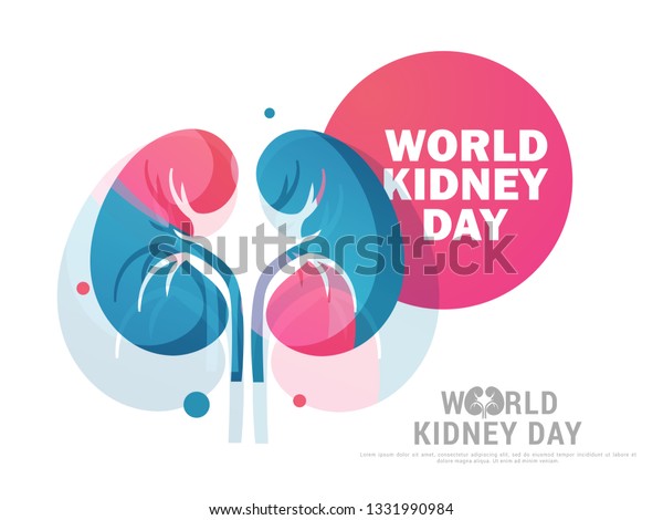 Illustration Of World Kidney Day Poster Or\
Banner\
Background.