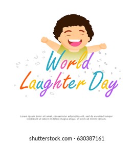 Illustration Of World Laughter Day.