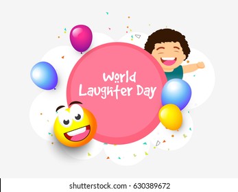 Illustration Of World Laughter Day.