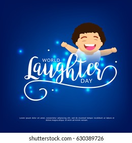 Illustration Of World Laughter Day.