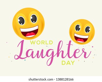 
Illustration Of World Laughter Day Background.