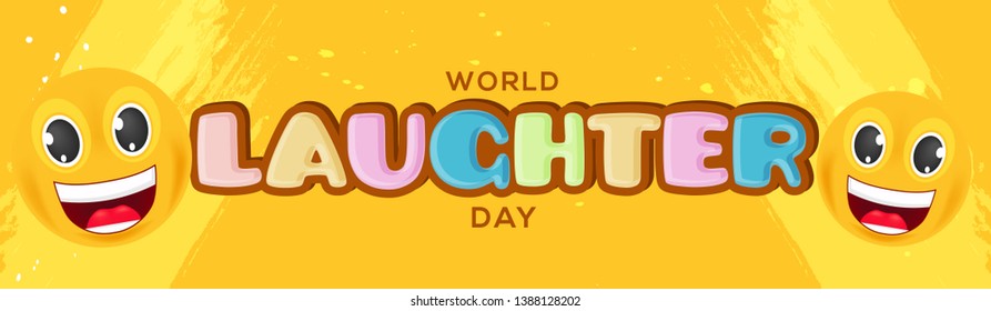 
Illustration Of World Laughter Day Background.