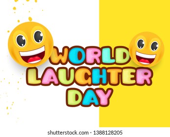 
Illustration Of World Laughter Day Background.
