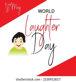 Illustration Of World Laughter day Background.