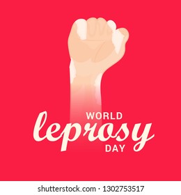 Illustration Of World Leprosy Day Background.