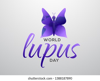 Illustration Of World Lupus Day Background.