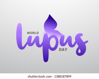 Illustration Of World Lupus Day Background. Illustration Of World Lupus Day Background.